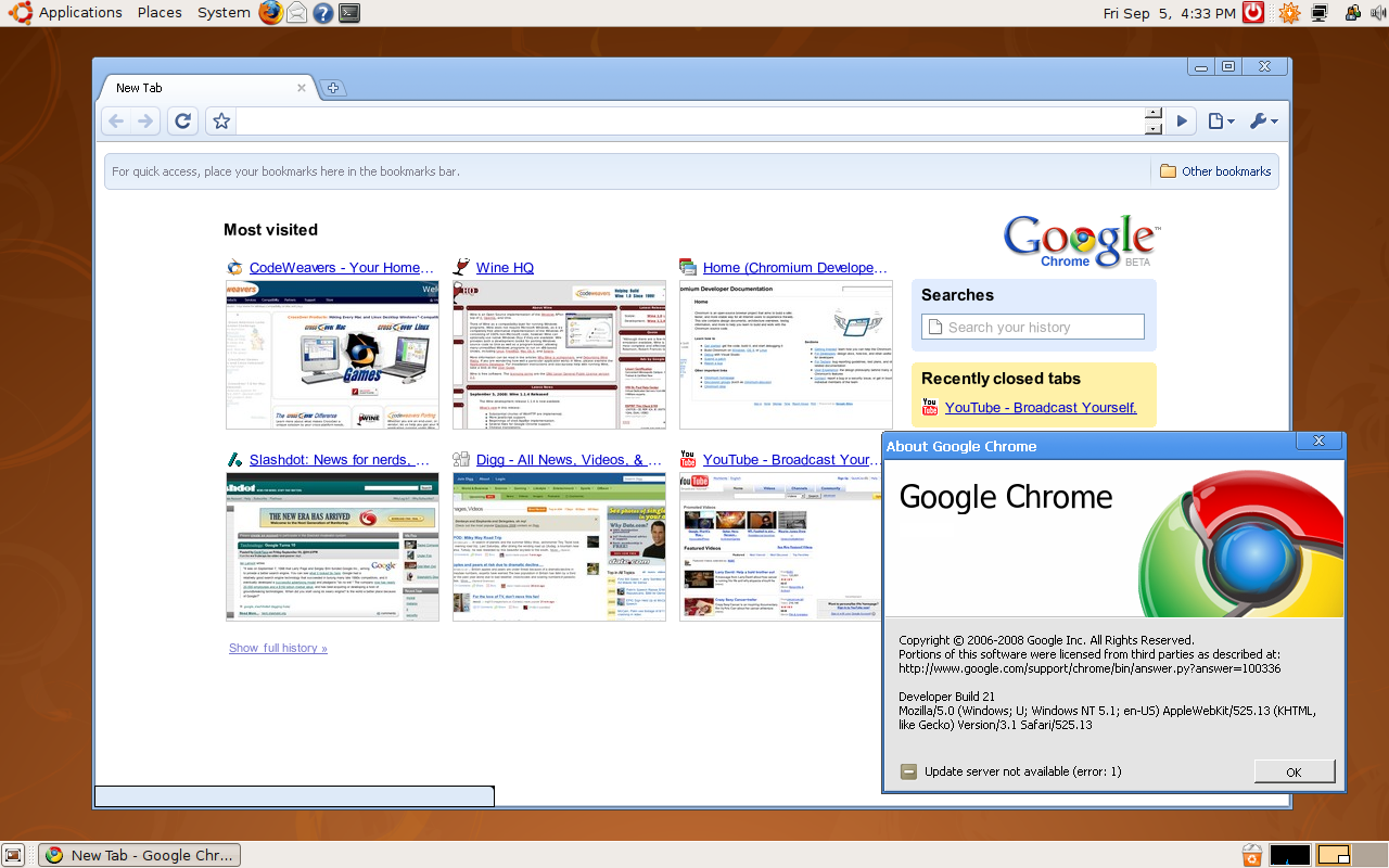 Chromium 39.0.2167.0 Full Screenshot