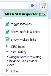 Screenshot: META SEO inspector for Google Chrome