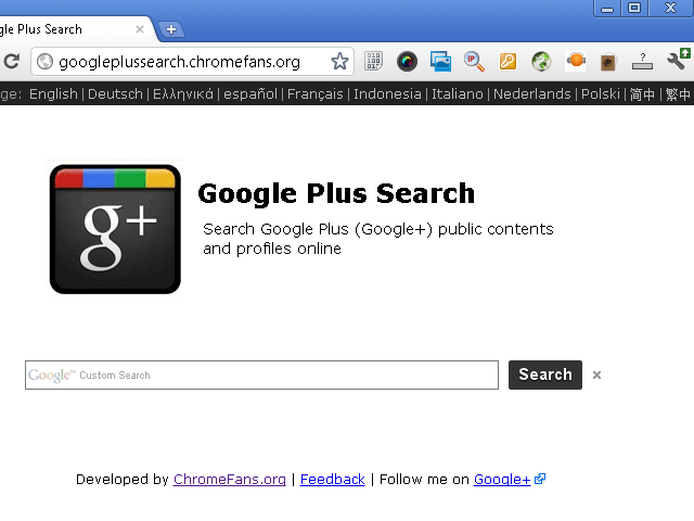 Google Plus Search available now - Google Chrome Fans