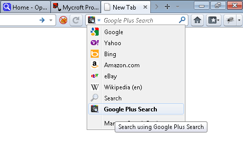 Google Plus Search add-on 