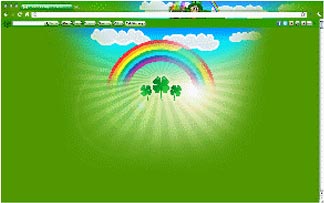 Chrome theme screenshot: St. Patrick's Day