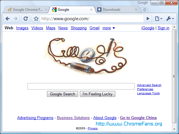 Screenshot Image: Google Chrome Interface