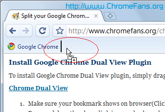  install Google Chrome Dual View plugin